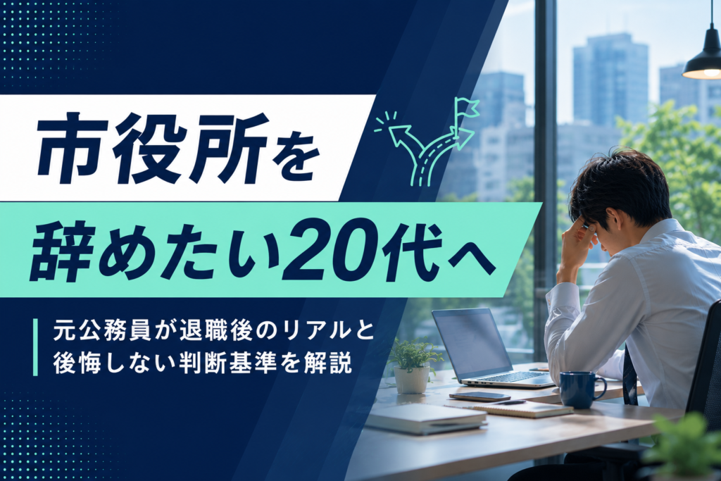 市役所を辞めたい20代